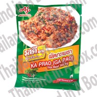 1 pack of Rosdee Brand instant Thai Hot Basil Stir Fried Sauce Powder Seasoning 50g. (1.76 Oz) For Thai Pad Kaprao Menu Cooking From Thailand