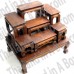 Thai Wood Carving Buddha Table Set Shelf Statue Figurine Stand