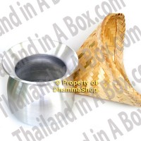 Thai Lao Sticky Rice Steamer Pot and Basket Cook Kitchen Cookware Tool