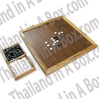 Go Chinese Chess Traditional Board Game Wood Foldable Board Portable Travel Set